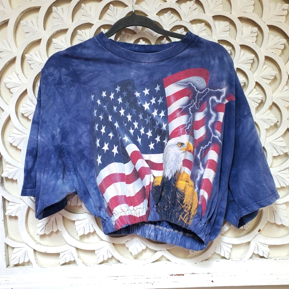The Mountain Upcycled By Re-Paved American Eagle Distressed Small Medium
